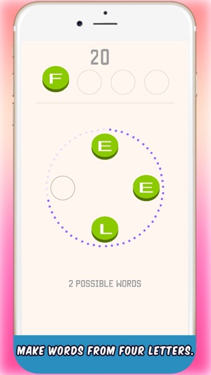 4 Letters 1 Word: Endless Smart Puzzle Game(圖2)-速報App