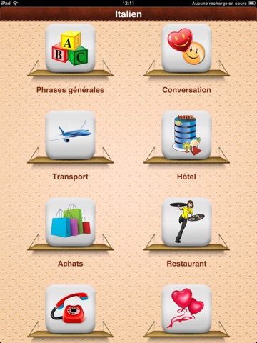 iTalk Italian: Conversation guide - Learn to speak a language with audio phrasebook, vocabulary expressions, grammar exercises and tests for english speakers HD screenshot 3