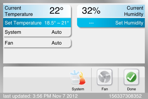 Daikin ENVi Thermostat screenshot 2