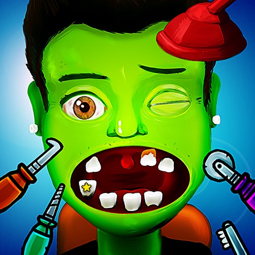 Celebrity Zombie Dentist and Little Doctor: Fun nose and eye monster popstar hospital kids   games for girls & boys