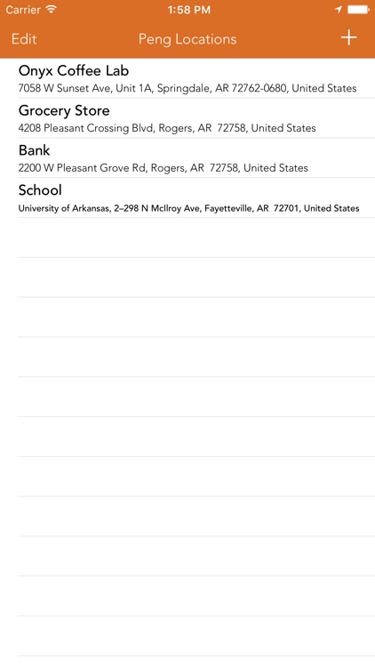 Peng! - Quick Location-Based Reminders