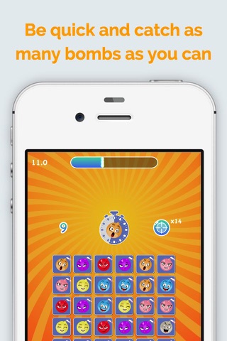Bomb Catcher - Test Your Reaction Time with a Time Killer Game screenshot 2