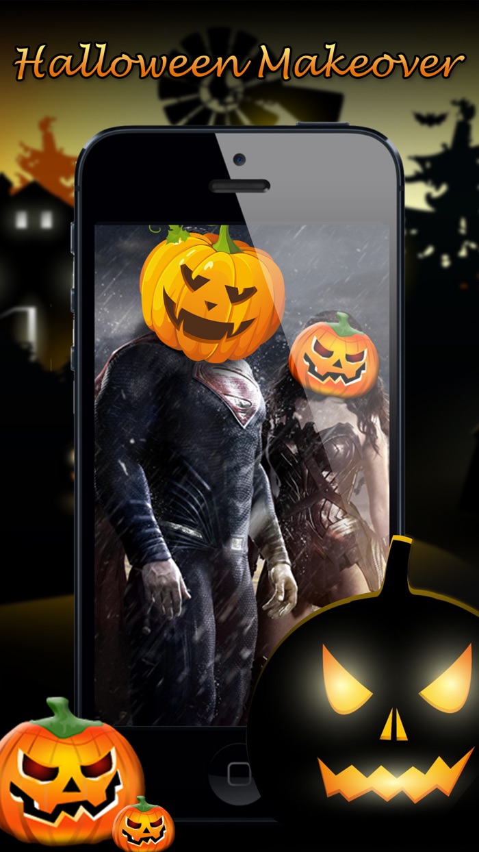 Halloween Makeover - Photo Editor Booth to Add Pumpkin, Scary  Ghost Stickers on Yr Face