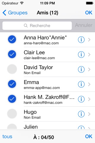 GroupMailerQ lite – mail to Contacts Group screenshot 2