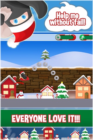 Racing Ninja Santa Claus - Fun Christmas Jumping Adventure Game For Kids And Girls FREE screenshot 3