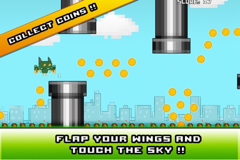 Pixie Bats - Flying Lil 8 Bit Pixels ~ Flap Tap N Fly screenshot 4