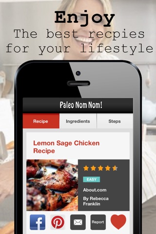 Paleo Nom Nom: Free healthy recipes made with whole foods from YumDom screenshot 4