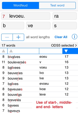 Français Words Finder/WF screenshot 2