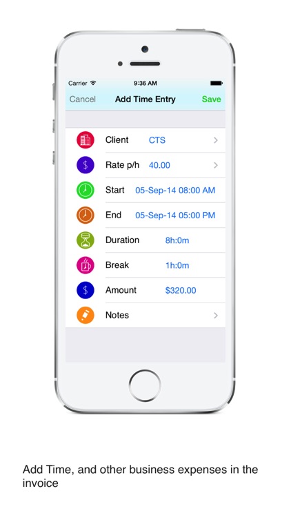 Time Tracker Pro : Log time, business expenses, create and send pdf invoices