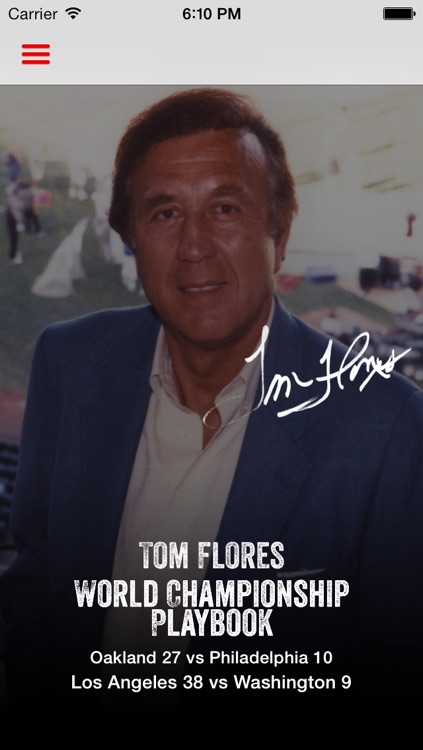 Tom Flores World Championship Playbook