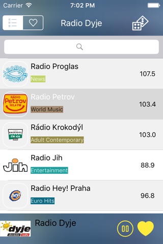 Radio Player Czech Republic  (Česká republika rádio, čeština, Česko, Český) screenshot 4