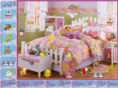 Hidden Object Game Pink Rooms screenshot 4