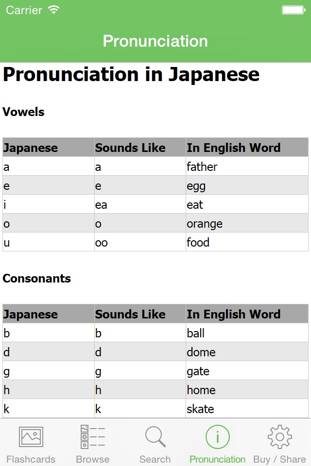 Japanese Flashcards with Pictures Lite screenshot 2