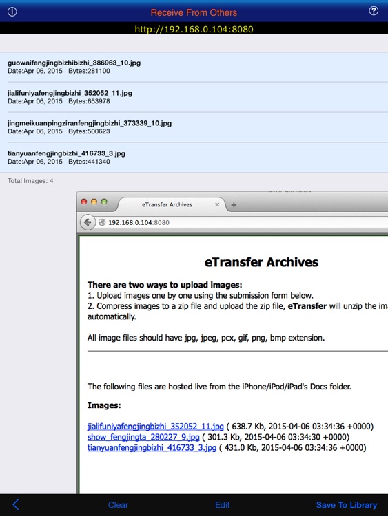 eTransfer Lite For iPad