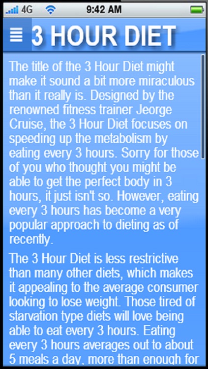 3 Hour Diet Plan:Simple Diet lose 10 lbs in 2 weeks+ screenshot-4