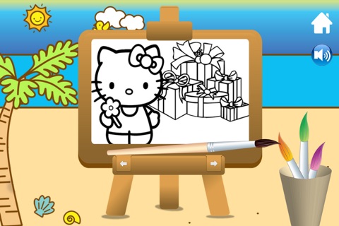 Hello Kitty's Adventures Lite - Puzzle Games, Coloring Book, Photo-booth and Cooking Videos screenshot 2