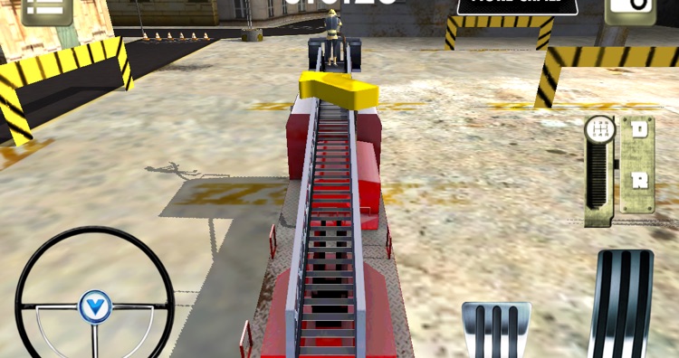 American fire truck parking 3D screenshot-3