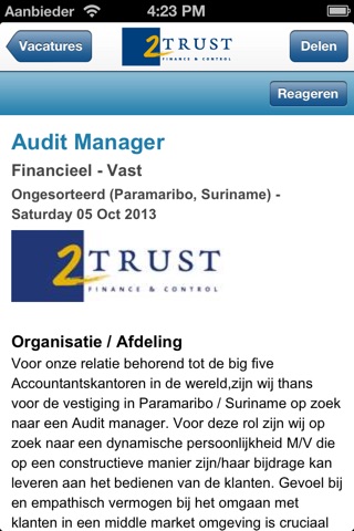 2Trust Finance & Control screenshot 2