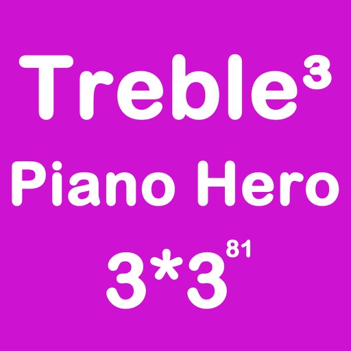 Piano Hero Treble 3X3 - Merging Number Block And  Playing With Piano Music iOS App