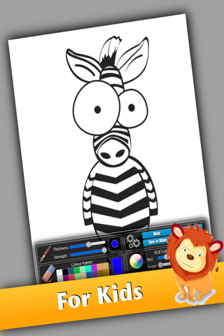 180 Painting Book for Kids : Zoo Animal Coloring, Drawing for Girls and Boys screenshot 2