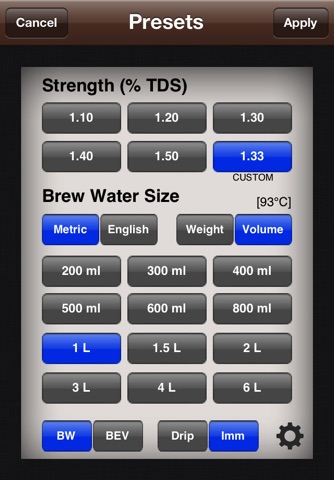 VST CoffeeTools for iPhone screenshot 3