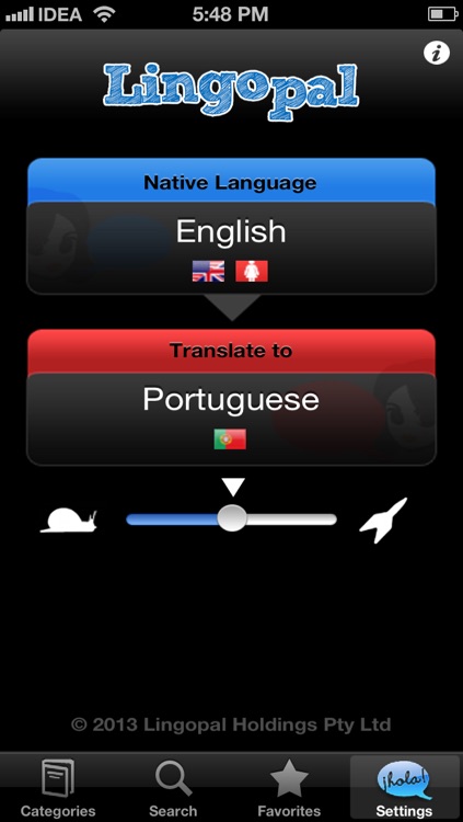 Lingopal Portuguese LITE - talking phrasebook