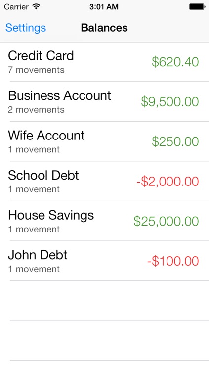 Balances - Simple Expense Tracker