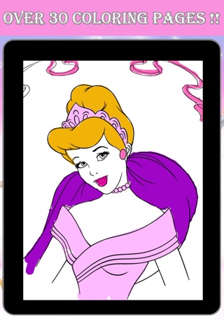 Princess Coloring Pages for Kids 2014 screenshot 3
