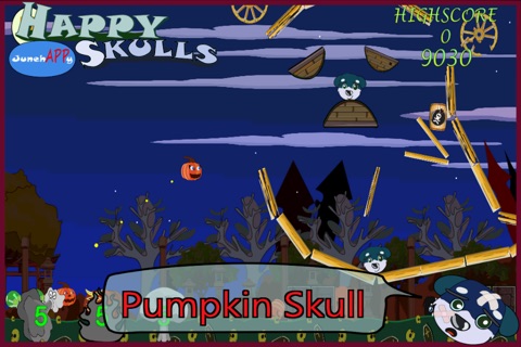 Happy Skulls Halloween - Free screenshot 4