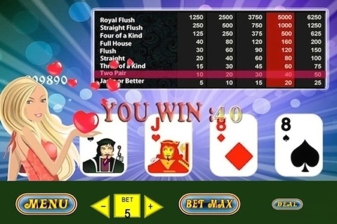 Video Ace Poker – Mega Vegas Strip Xtreme Casino Star Poker Blitz Game screenshot 4