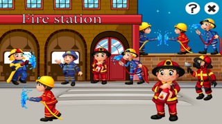 アクティブ！幼稚園、保育園や保育所のためのゲーム、パズルやなぞなぞ：消防署について幼児のためのゲーム。 学ぶ 消防士、消防士、消防車、警察、ホースおよび多くのおすすめ画像3