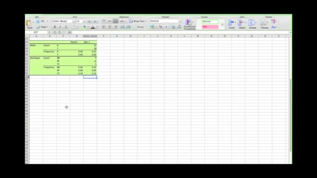 AP Biology Hardy-Weinberg Spreadsheet Tutorial(圖2)-速報App