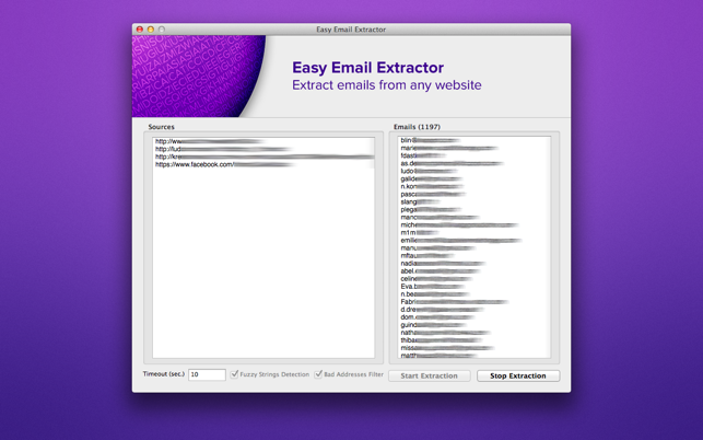 ‎Easy Email Extractor Screenshot