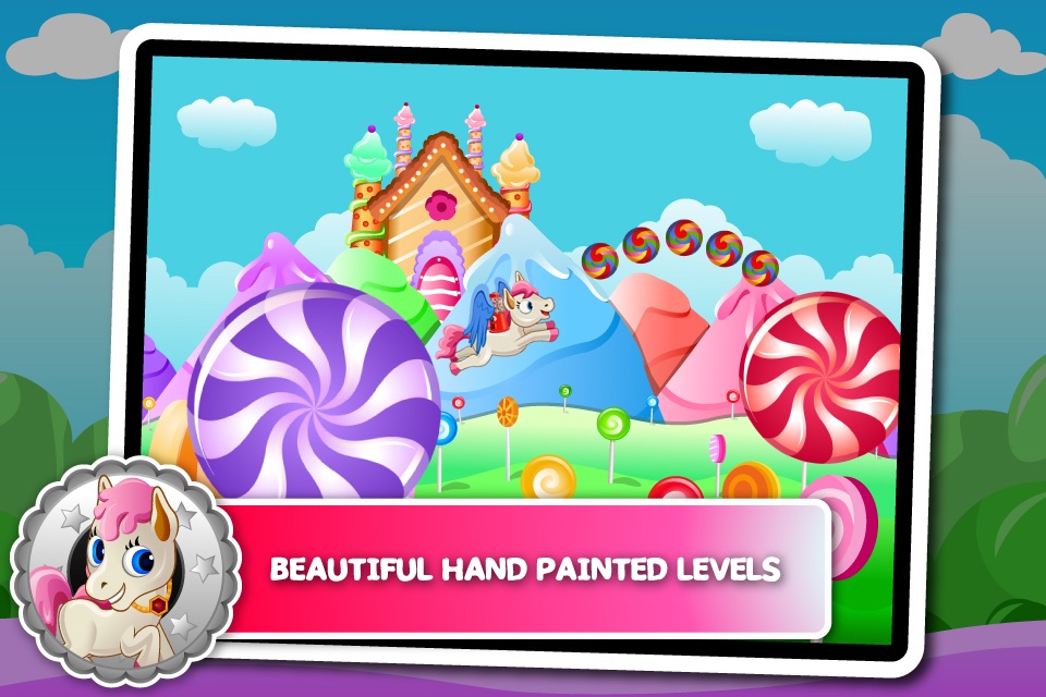 Pony Princess Jump Flyer - My Flappy Unicorn Ride in Little Rainbow Disco Kingdom screenshot 2