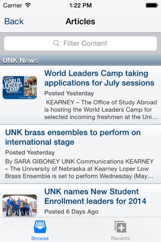 UNK Mobile screenshot 2