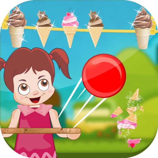 Ice cream pong madness the mad ball & angry little girl - Gold Edition Icon