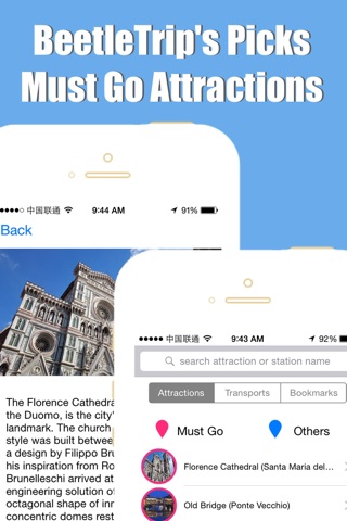 Florence travel guide with offline map and metro transit by BeetleTrip screenshot 4