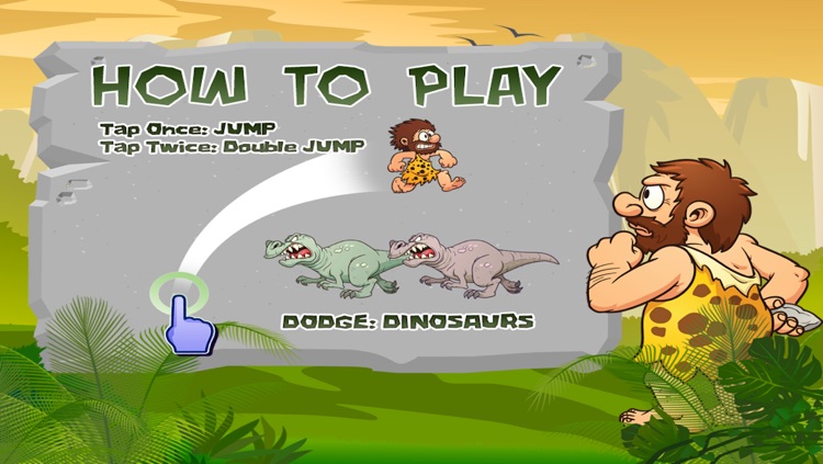 A Caveman’s Dinosaur Escape : Run to the Rescue