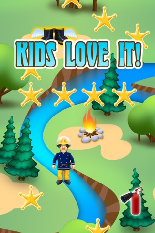 Fun Kids Mega Fireman Jumping Game screenshot 2