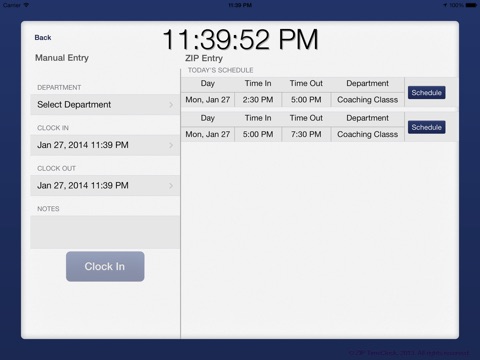 Zip Time Clock screenshot 3