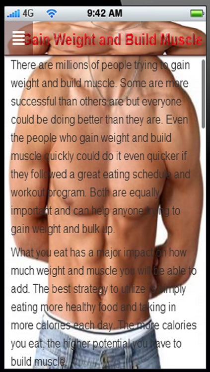 Gain Weight and Build Muscle:Gain Weight Diet plan for Men+ screenshot-4