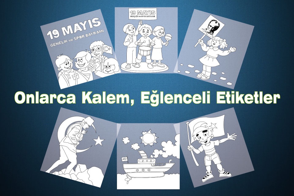 19 Mayıs Boyama Kitabı - Minik Bilge ile Atatürk'ü Anma Gençlik ve Spor Bayramı screenshot 3