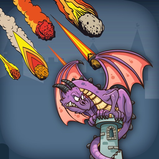 Dragon VS Fire Ball - FREE - Flying Lizard Armor Meteoric Invaders icon