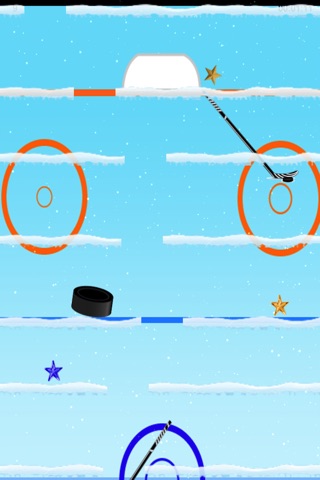 The hockey puck luck - dropping down to the net for goal - Free Edition screenshot 4