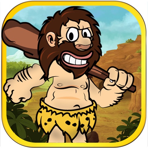 Adventures Of Running Caveman Pro Version - Funny Addicting Runner Games Icon