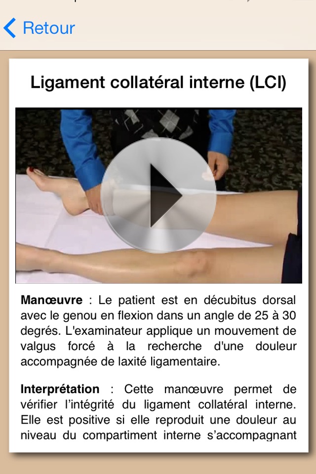 Examen du genou screenshot 3