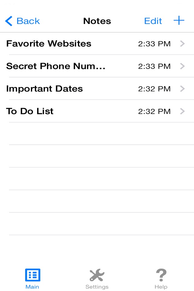 EZ Private Notes: Protect & Keep Your Personal Notes Safe Free Version screenshot 3