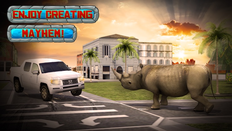 Crazy Rhino Attack 3D screenshot-4