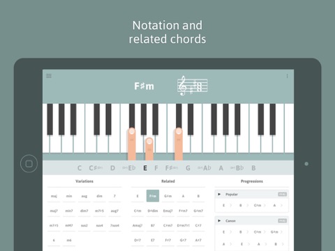 Cheeky Fingers Piano Chord Dictionary Progressions And Suggestions App Voor Iphone Ipad En Ipod Touch Appwereld