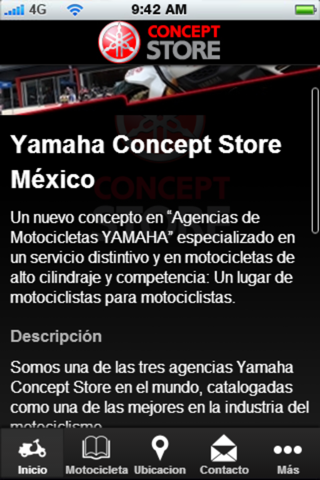 Yamaha Concept Store Mexico screenshot 2